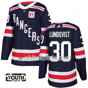 New York Rangers Trikot Henrik Lundqvist 30 Adidas 2017-2018 Navy Blue 2018 Winter Classic Authentic - Kinder